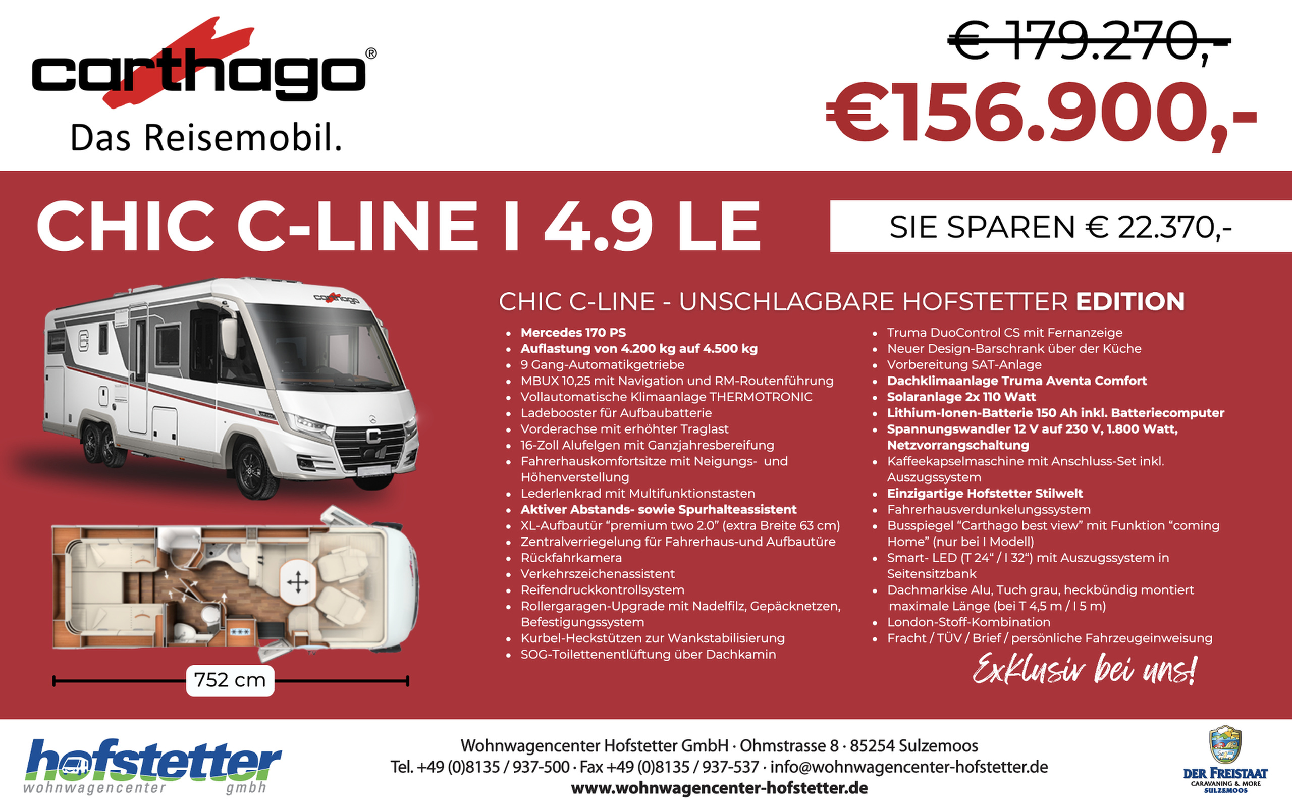 CARTHAGO C-LINE I 4.9 LE Freistaat Edition