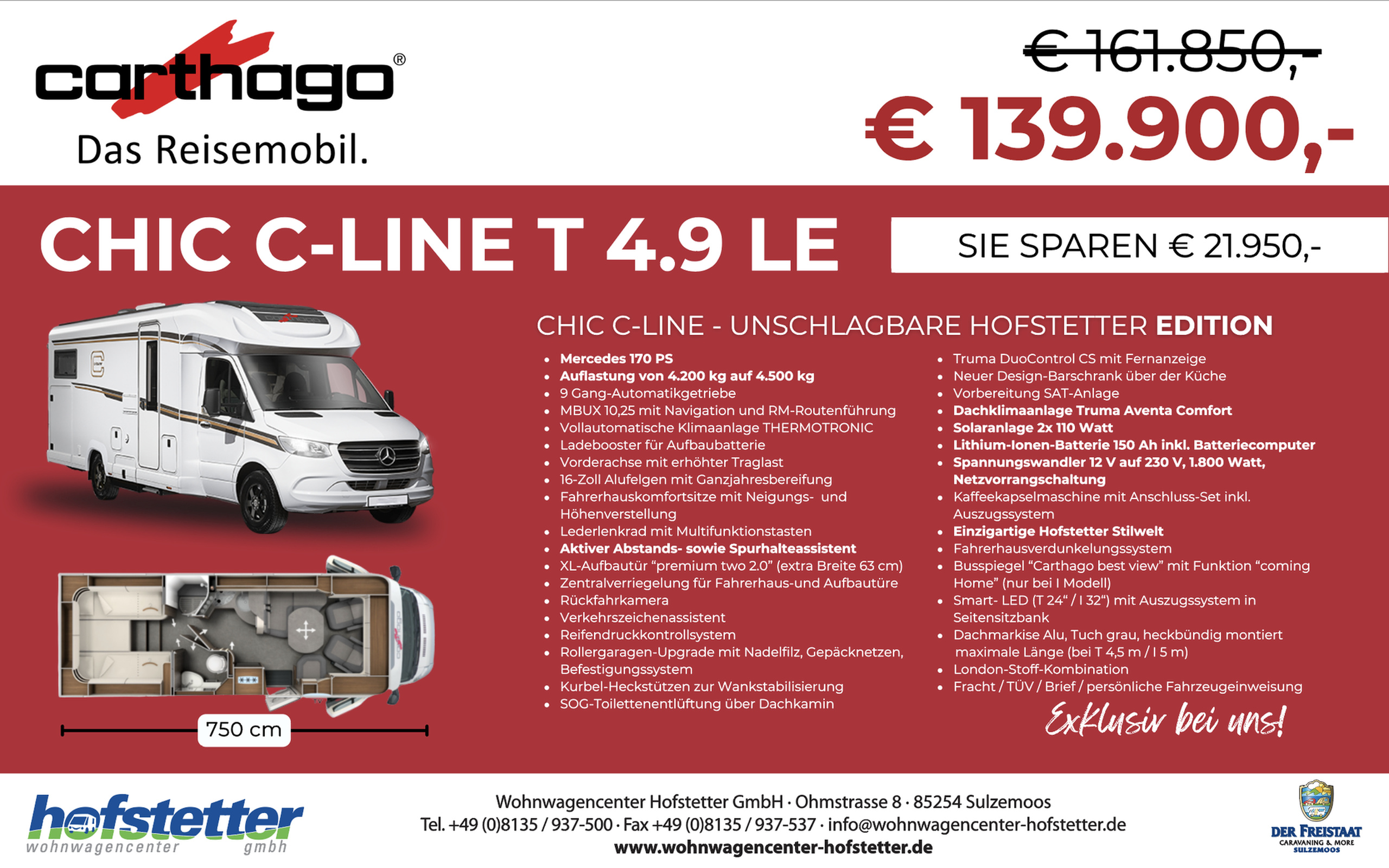 CARTHAGO C-LINE T 4.9 LE Freistaat Edition